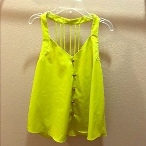 Lime green blouse